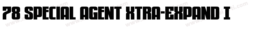 78 Special Agent Xtra-Expand Ital字体转换